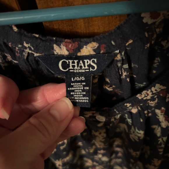 Chaps Floral Tunic - Picture 2 of 4